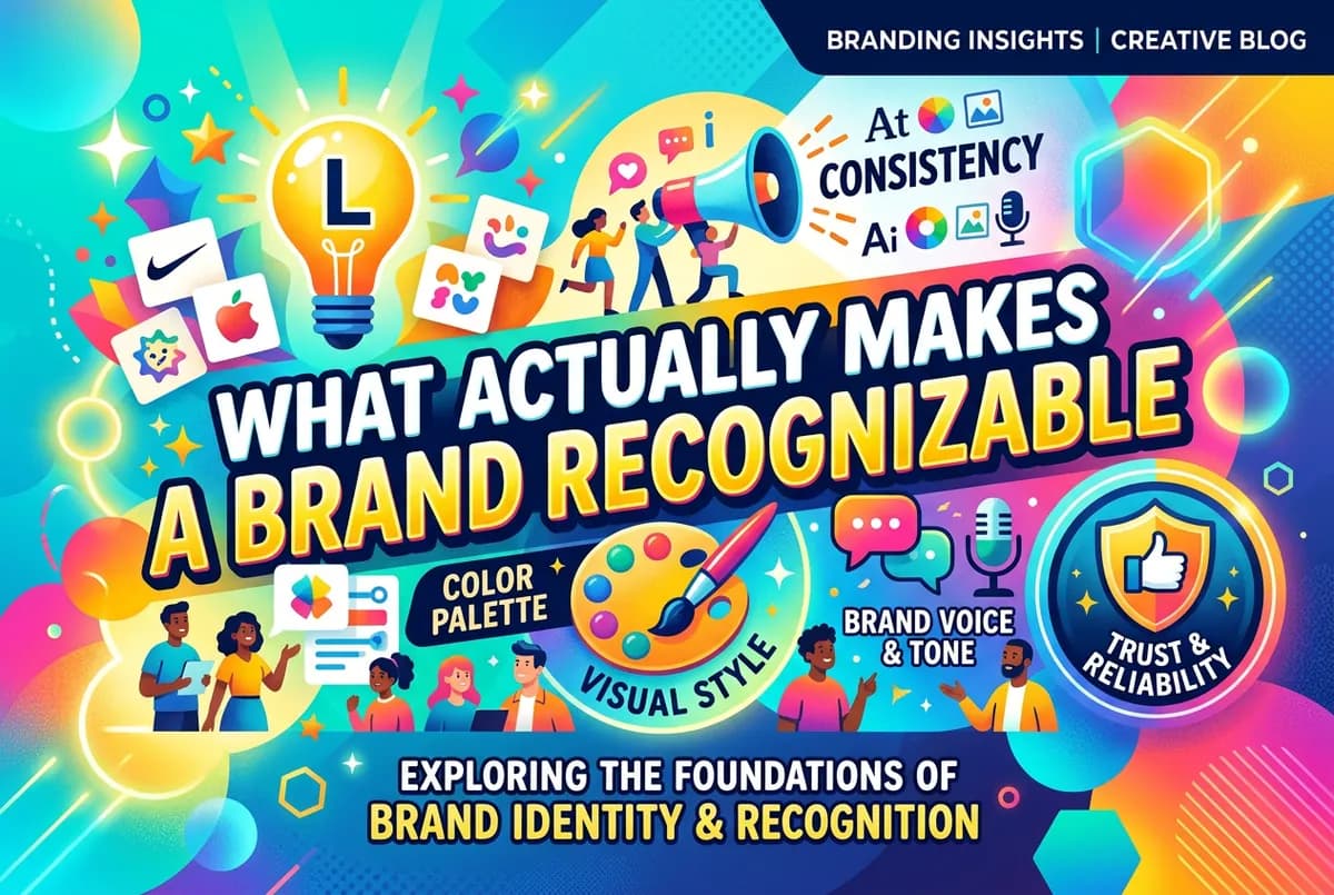 Consistent brand visual identity applied across touchpoints demonstrating recognizable design patterns