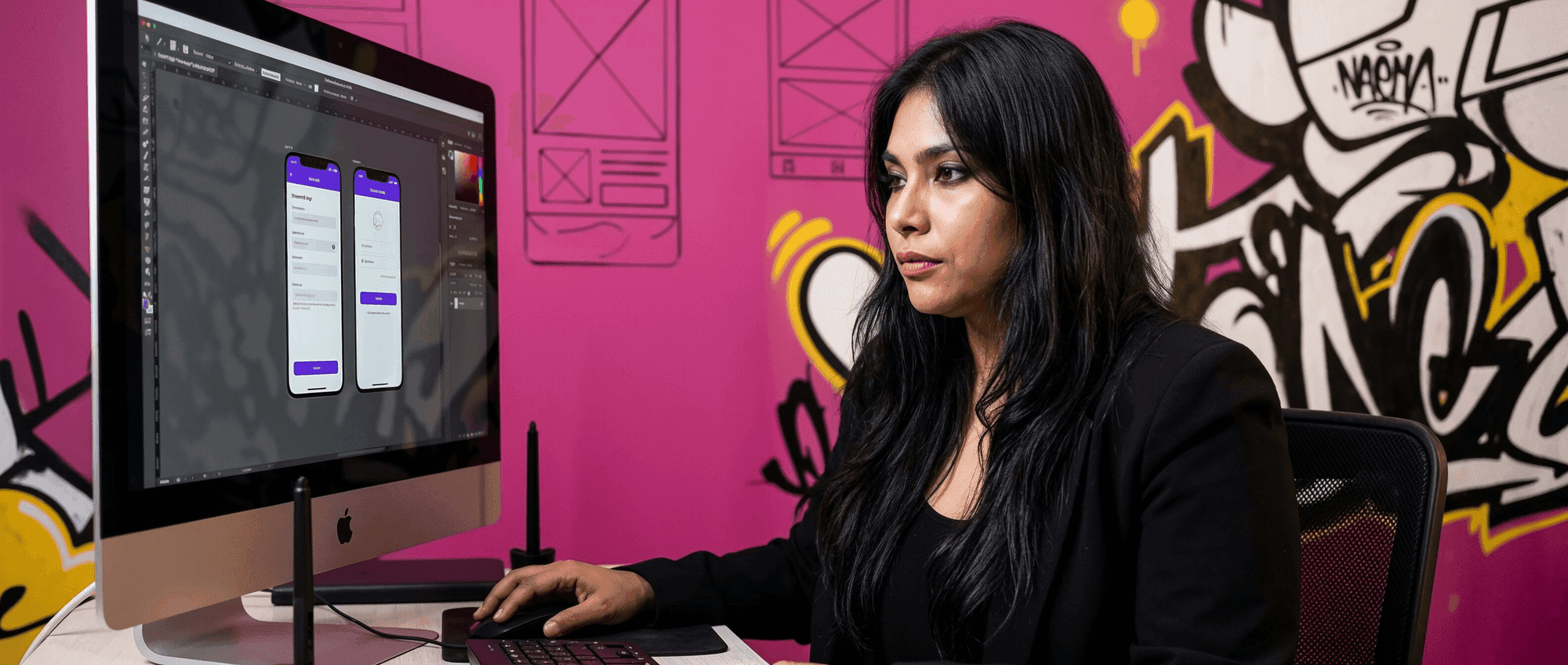 Shubhi Jain design work — brand identity and web design